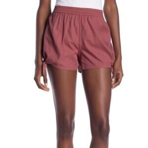Madewell Pull On Side Tie Shorts Mauve Pink Size L